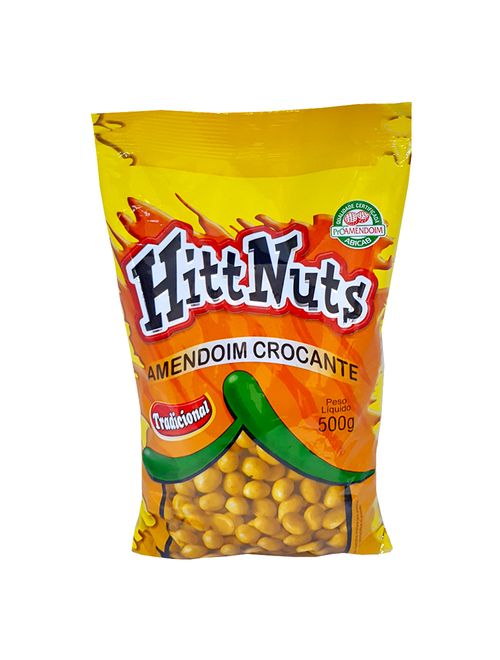 Amendoim Crocante Natural 500g - Hittnuts