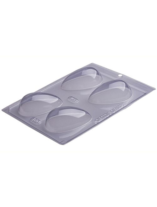 Forma PVC Ovo Liso 100g 4 Cavidades Ref.308 - Porto Formas
