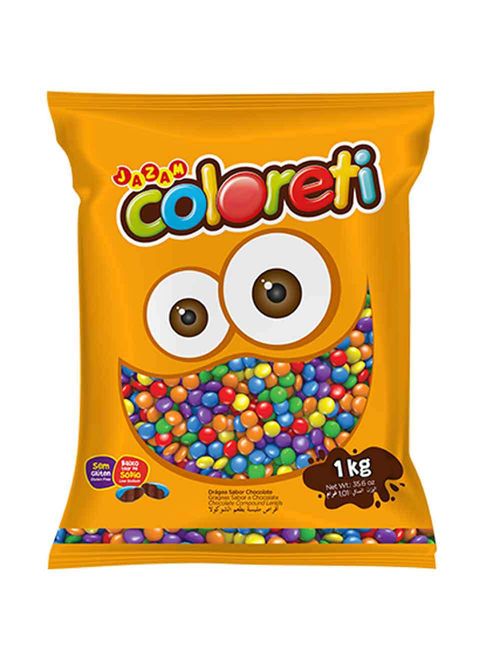 Mini Confeito Chocolate Coloreti 1,01kg - Jazam