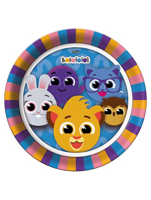 Bolofofos Prato Papel 18cm c/8 - Festcolor