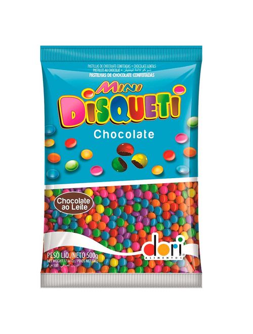 Confeito Chocolate Mini Disqueti 500g - Dori
