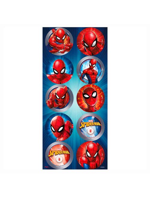 Spider Animação Adesivo Redondo C/30  - Regina