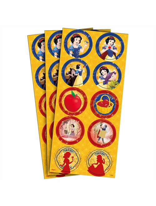 Branca de Neve Clássica Adesivo Redondo C/30 - Regina