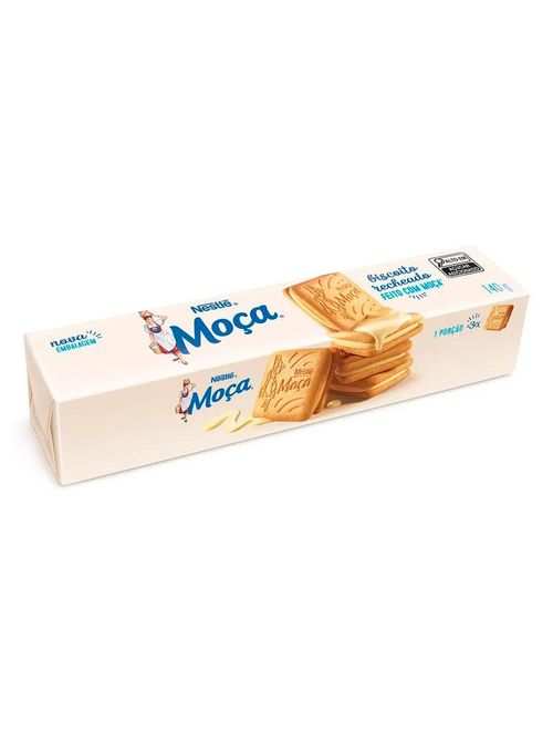 Biscoito Recheado Leite Condensado Moça 140g - Nestlé