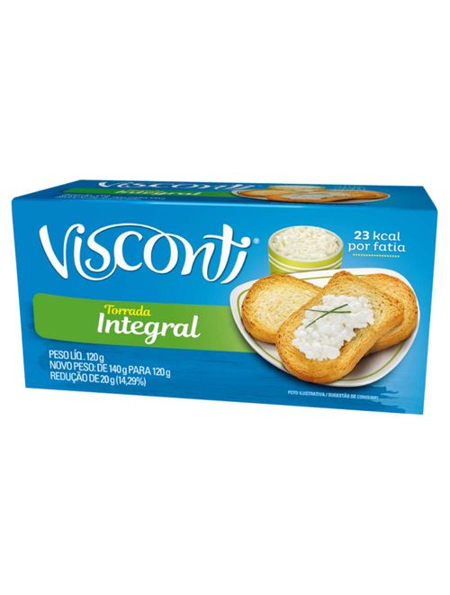 Torrada Integral 120g - Visconti