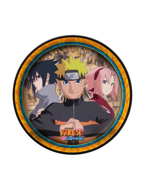 Naruto Prato Papel Redondo c/8 - Festcolor