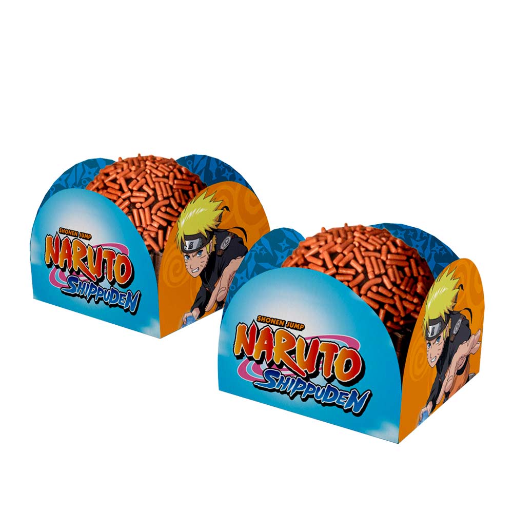 Encontraproduto.com.br - Naruto Porta Forminhas de Brigadeiro c/40 - Festcolor