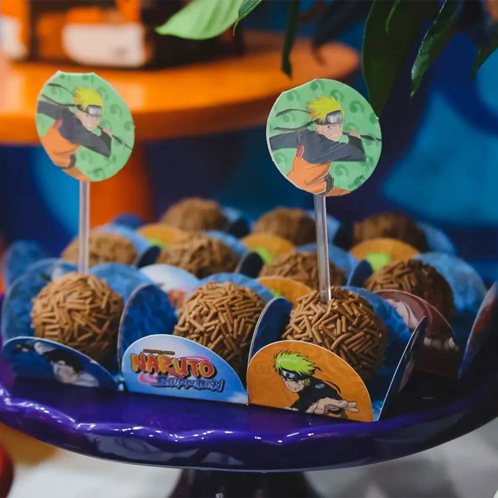 Encontraproduto.com.br - Naruto Porta Forminhas de Brigadeiro c/40 - Festcolor