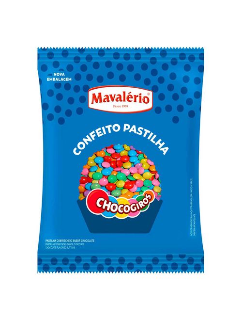 Confeito Chocolate Chocogiros Mil Cores 500g - Mavalério