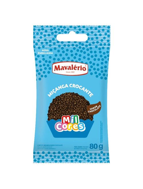 Confeito Miçanga Brigadeiro Mil Cores 80g - Mavalério