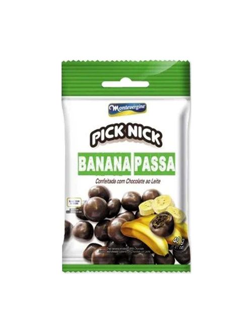 Pick Nick Banana Passa com Chocolate 40g - Montevérgine