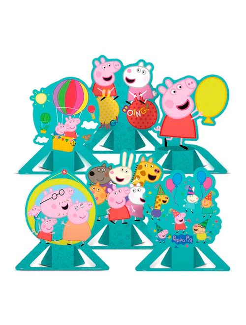 Peppa Pig Clássica Decoração de Mesa c/6 - Regina