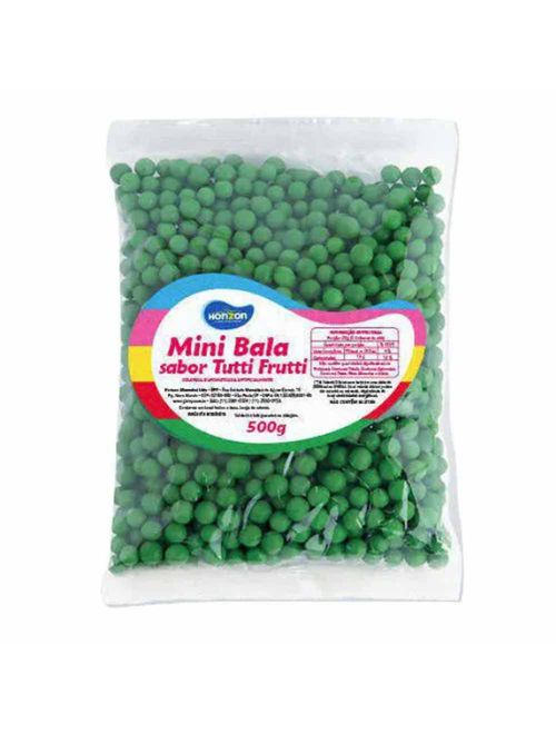 Mini Bala Verde Tutti Frutti 500g - Horizon