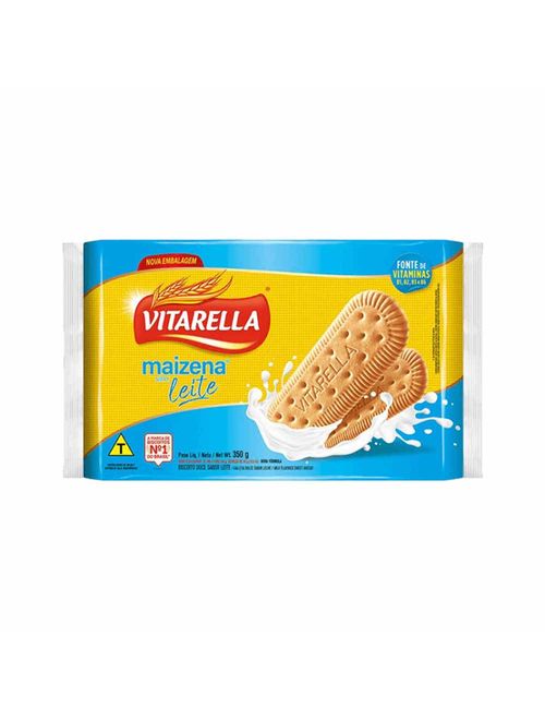 Biscoito Doce Maizena Leite 350g - Vitarella