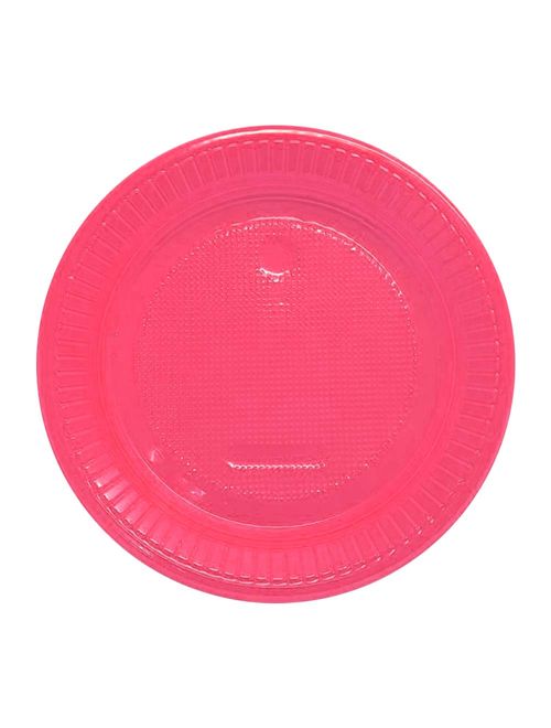 Prato Neon Rosa 15cm c/10 - Bello