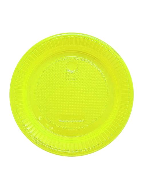 Prato Neon Amarelo 15cm c/10 - Bello