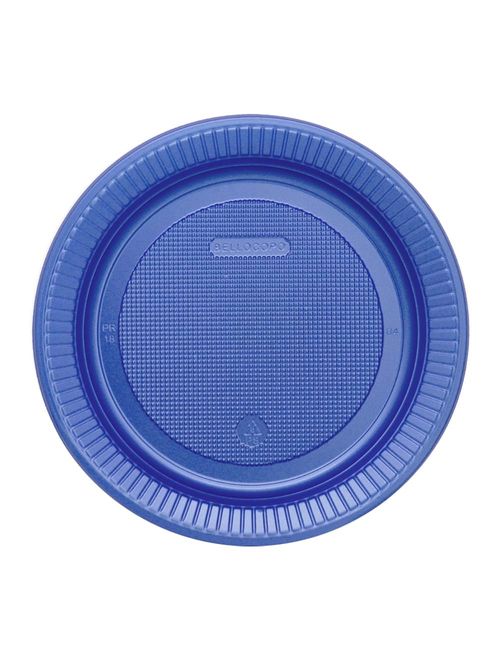 Prato Perolado Azul Petróleo 15cm c/10 - Bello