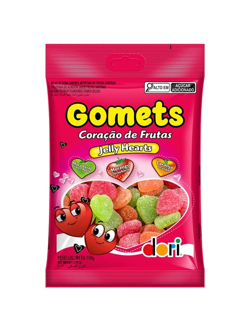 Bala Goma Gomets Coração 150g - Dori