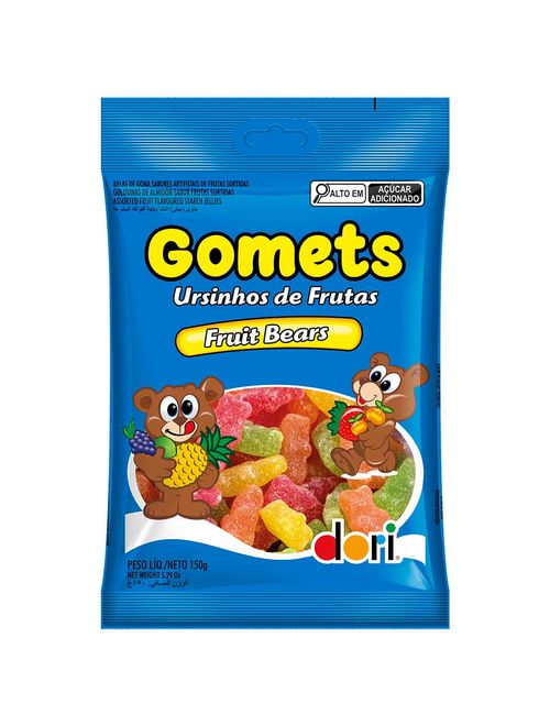 Bala de Goma Gomets Ursinhos de Frutas 150g - Dori
