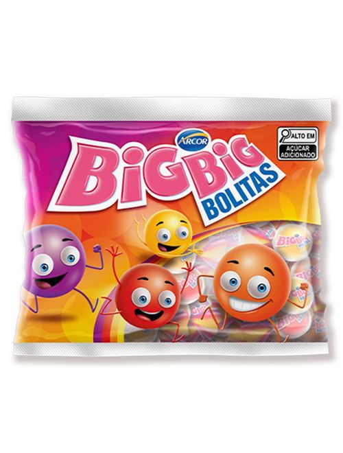 Chiclete Big Big Bolitas 252g - Arcor