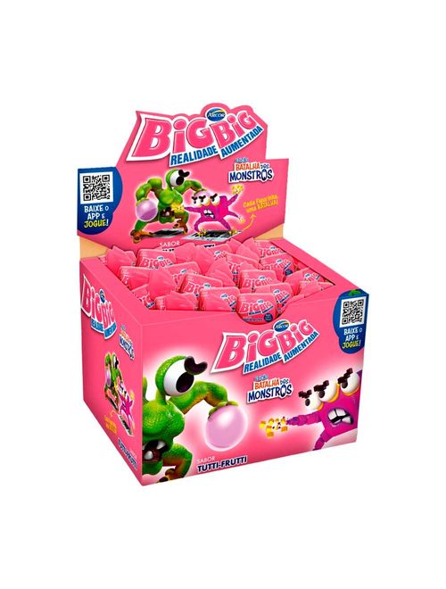 Chiclete Tutti Frutti Big Big Realidade Aumentada 315g - Arcor