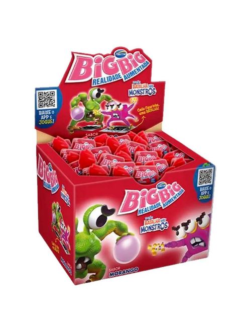 Chiclete Morango Realidade Aumentada 315g - Big Big
