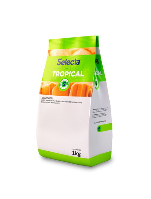 Tropical pó p/ Gelados Sabor Limão Galego 1kg- Selecta
