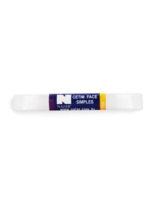 Fita de Cetim Simples No3 Cor Branco c/10m - Najar
