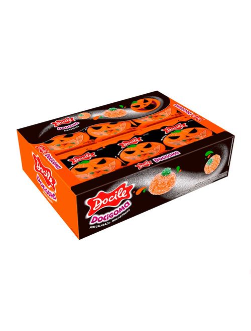 Bala de Goma Docigoma Mini Abóbora c/24 - Docile