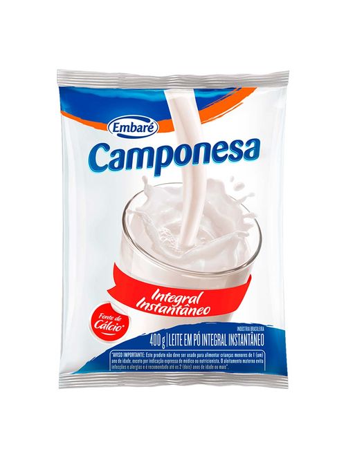 Leite em Pó Instantâneo 400g - Camponesa