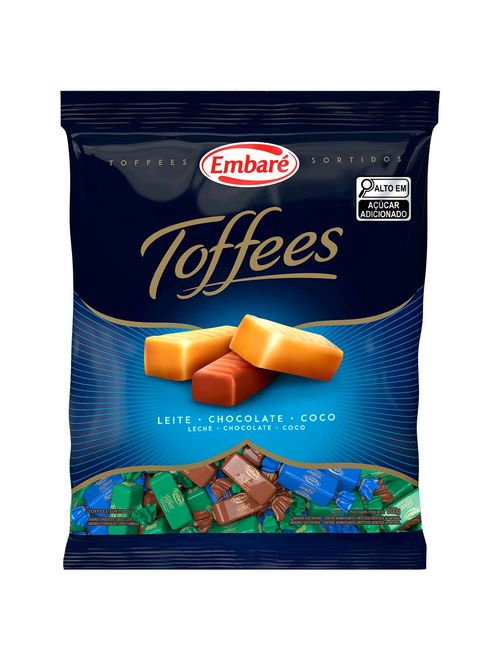 Bala de Caramelo Toffees Sortido 600g - Embaré
