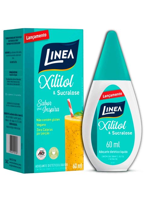 Adoçante Xilitol e Sucralose 60ml - Linea