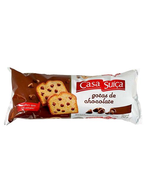 Bolo Gotas de Chocolate 250g - Casa Suíça