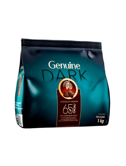 Gotas de Chocolate Amargo Genuine 65% 1kg - Cargill