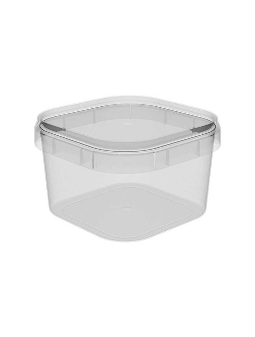 Pote Quadrado com Lacre e Tampa 150ml c/10 - Plastilânia