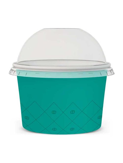 Pote para Bolo com Tampa Bolha Verde c/5 - Sulformas