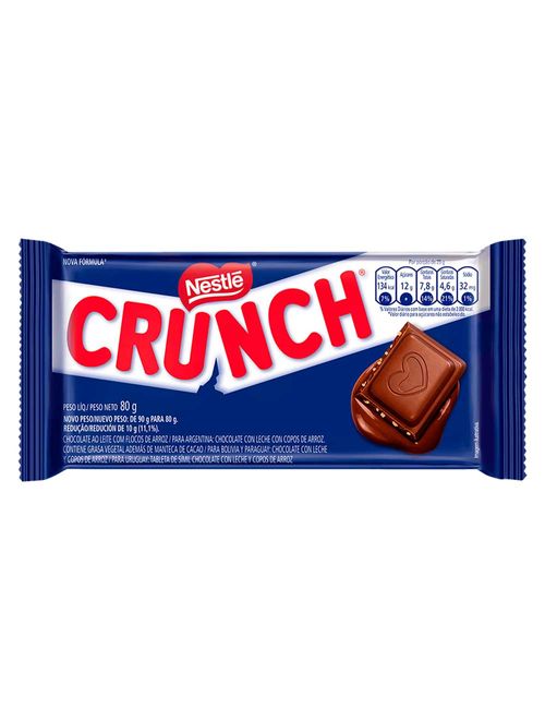 Chocolate Ao Leite com Flocos de Arroz Crunch 80g - Nestlé