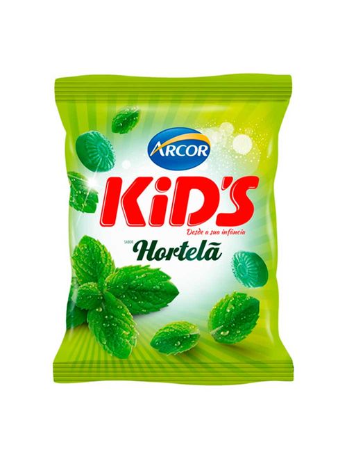 Bala Dura Kids Hortelã 100g - Arcor