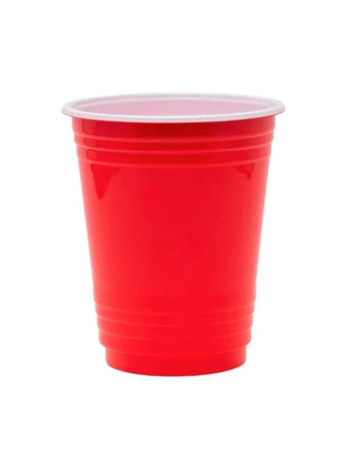 Copo Plástico Americano Vermelho 400ml c/25 - Trik Trik