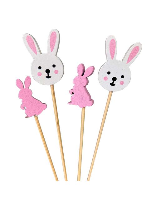 Picks Bambu Páscoa Ref.HA388 c/20 - Silver Festas