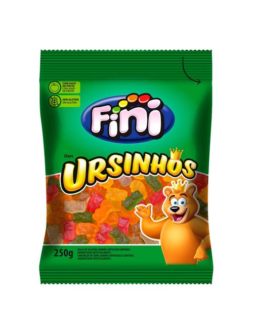Bala de Gelatina Ursinhos Brilho 250g - Fini