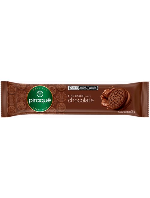 Biscoito Recheado Chocolate 76g - Piraquê