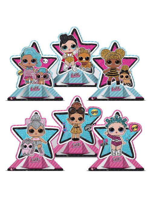 Boneca LOL Surprise Decoração de Mesa  c/6 - Regina