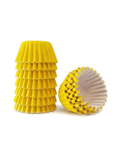 Forminha Lisa para Doces Amarela No 4 c/100 - Reiki