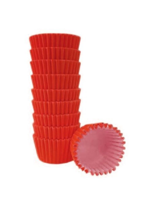 Forminha Lisa para Doces Vermelha No 5 c/100 - Reiki