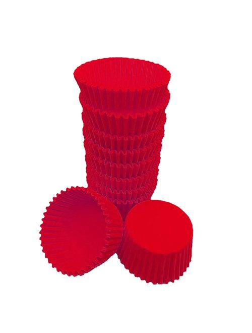 Forminha Lisa Impermeável para Doces Vermelha No 3 c/100 - Reiki