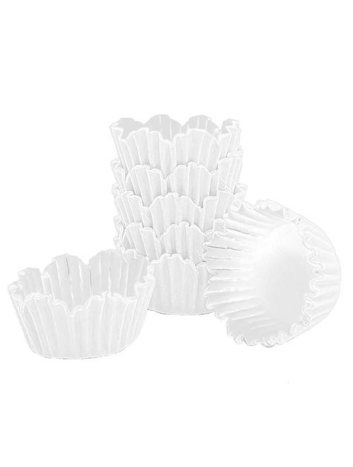 Forminha Lisa Recortada para Doces Branca No 4 c/100 - Reiki