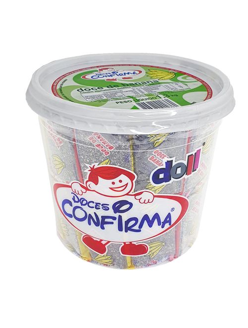 Pote com Doce de Banana Embrulhado 1,3kg - Confirma