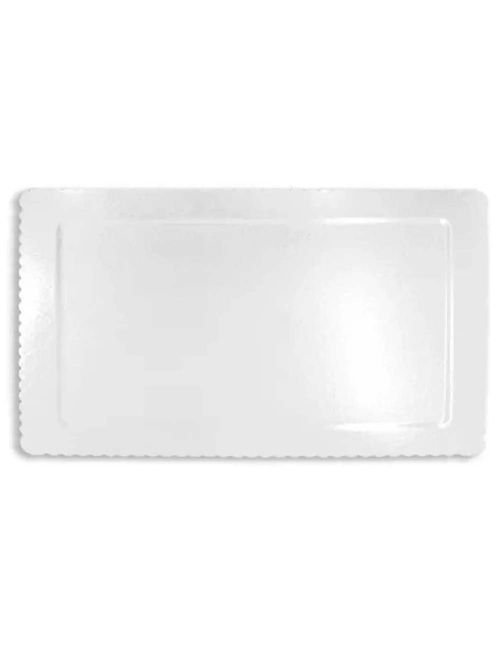 Prato Plano Cake Board Branco Retangular 40cm - Ultrafest