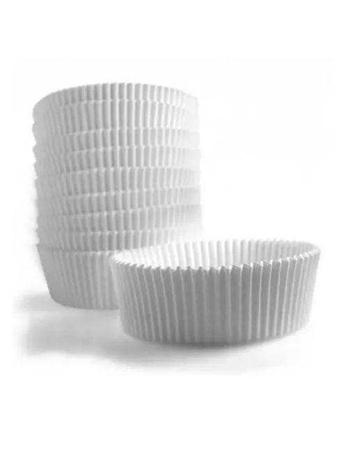 Forminha Lisa para Doces Branca No 00B c/100 - Reiki